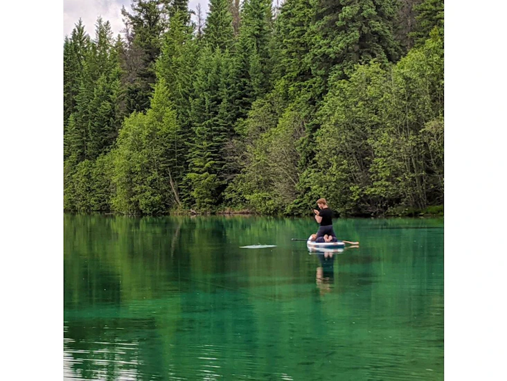 Inflatable paddle board