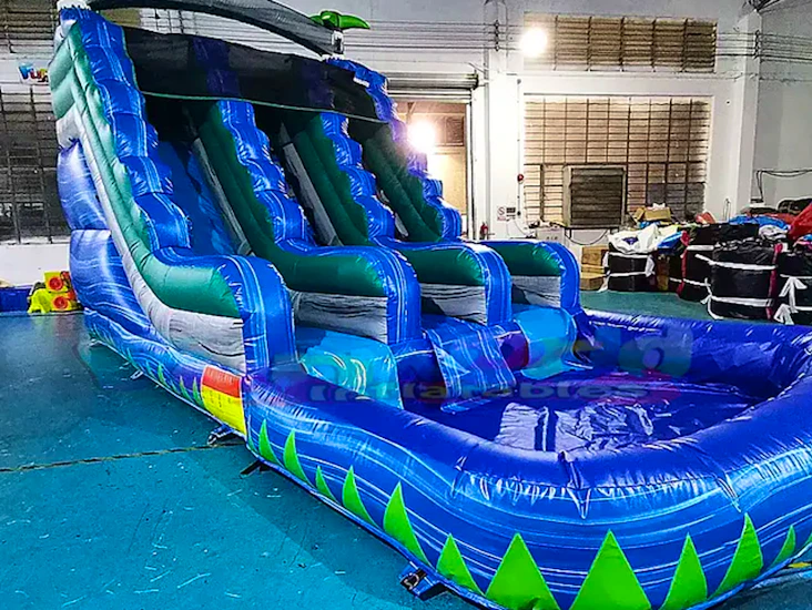 Inflatable water slide