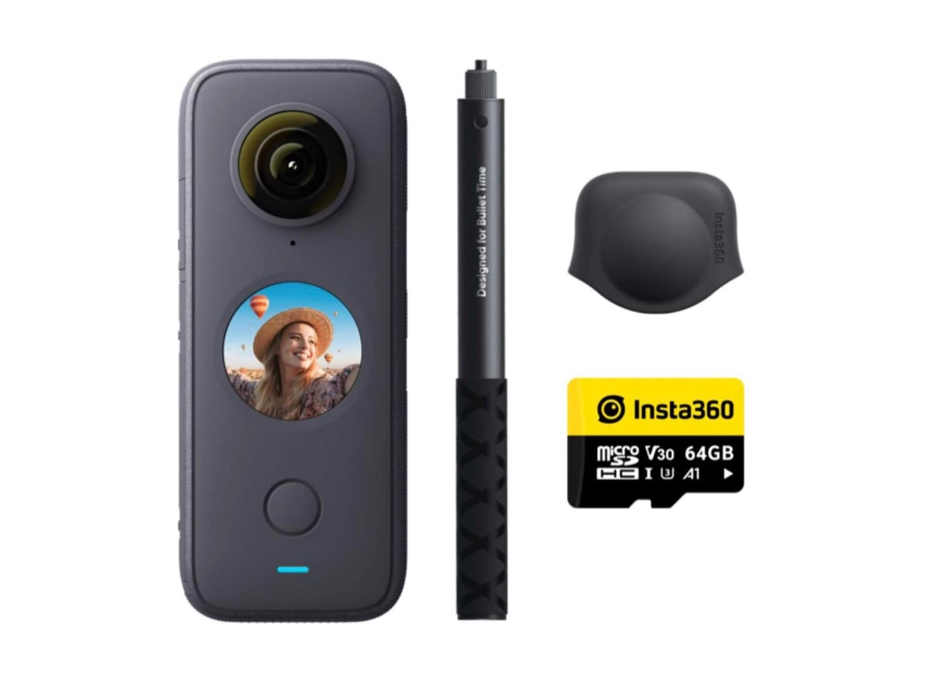 Insta 360 one x2 with selfie stick 