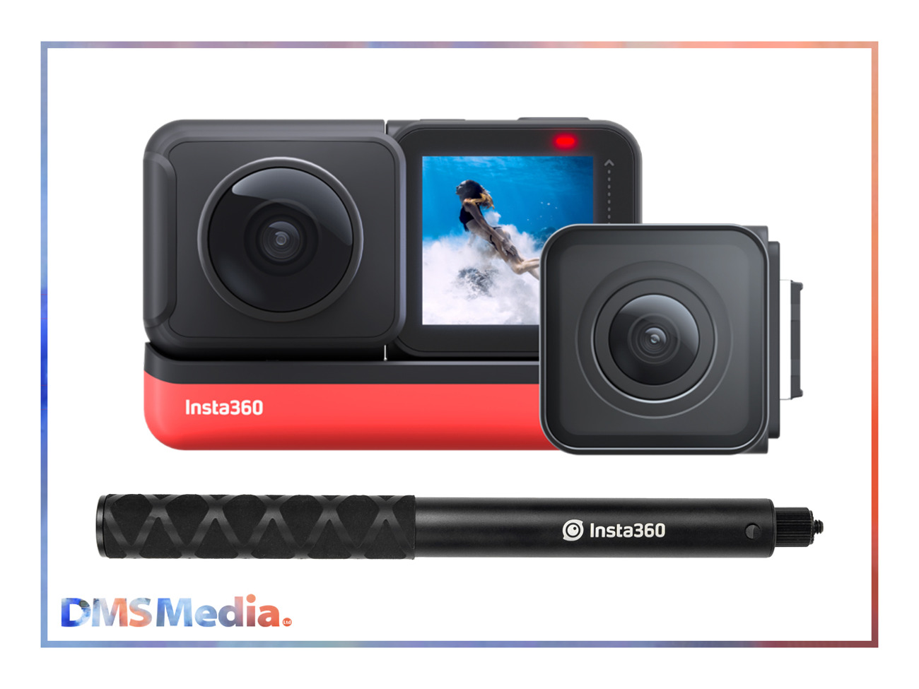 Insta360 one r + invisible selfie stick