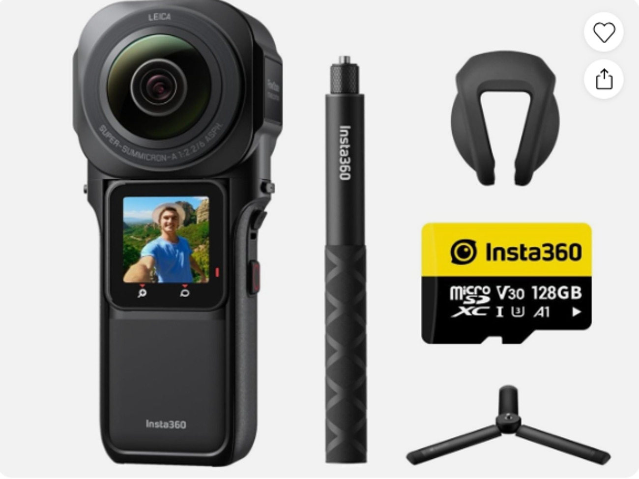 Insta360 one rs 1-inch 360 tripod kit
