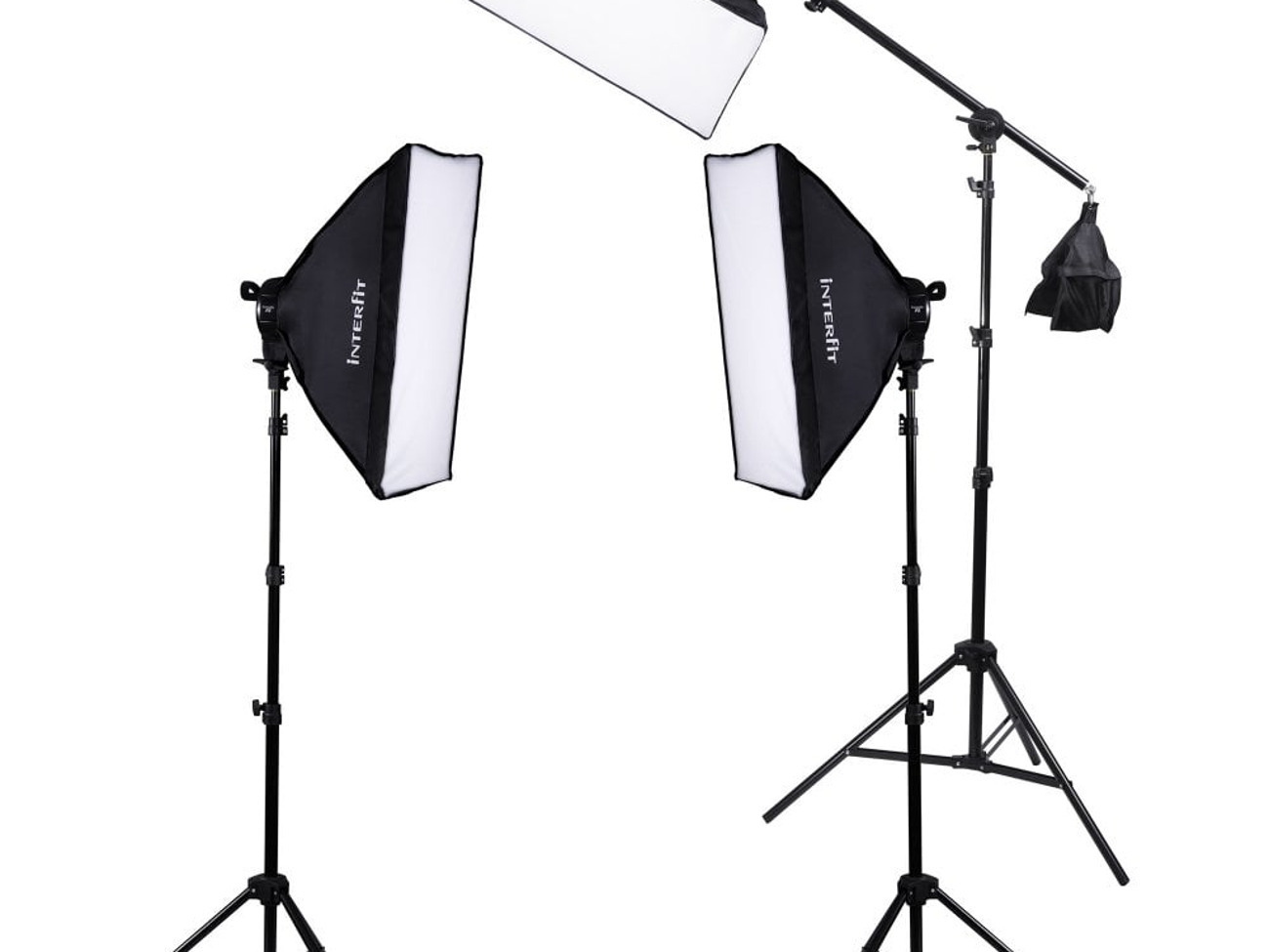 Interfit f5 three-head fluorescent lighting kit