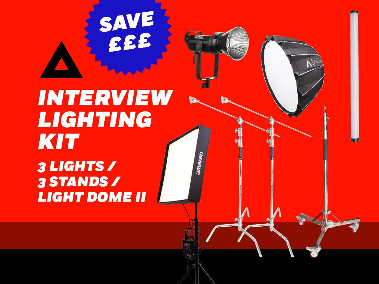 Interview lighting kit