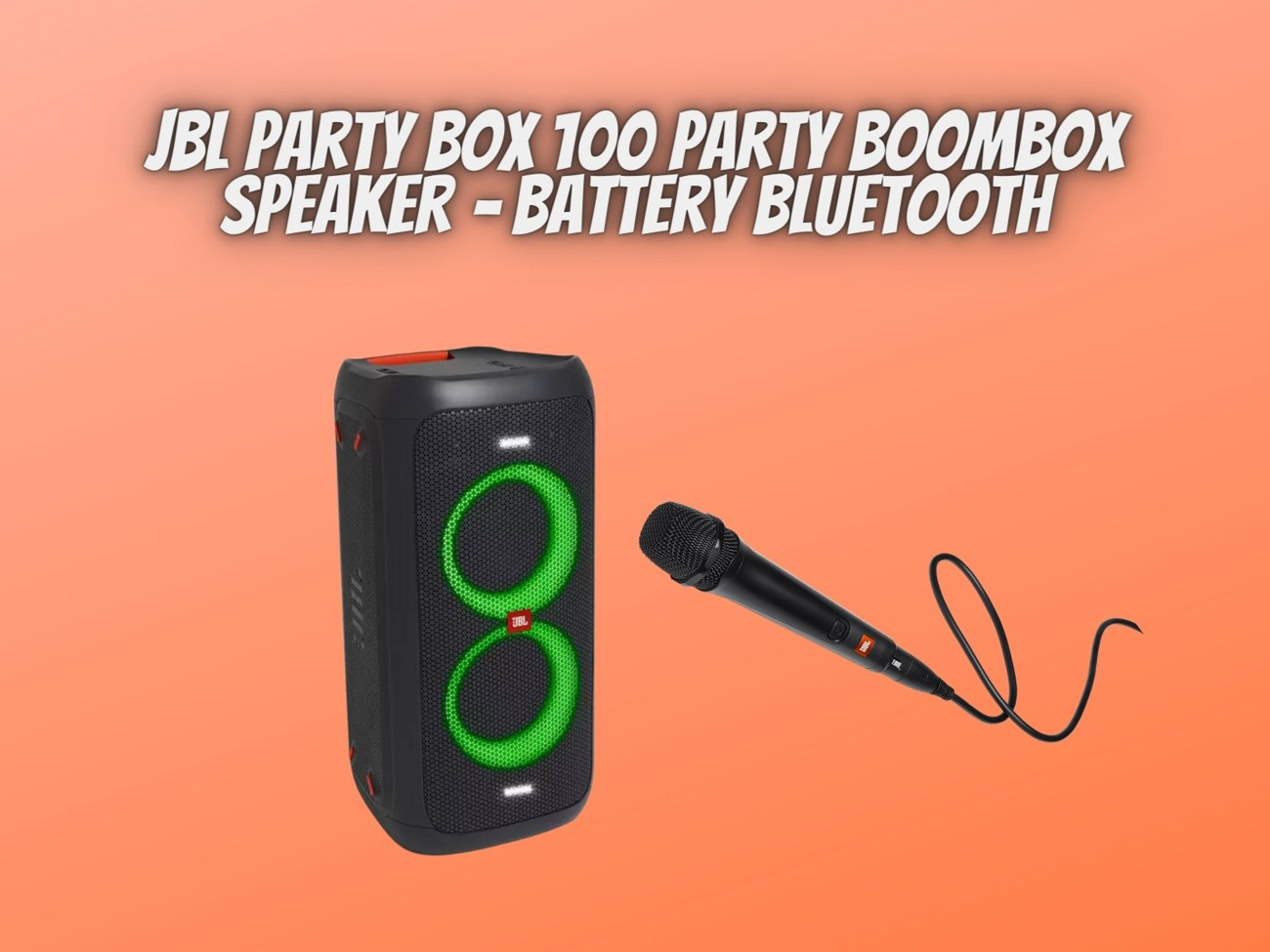 Jbl party box 100 party boombox speaker – battery bluetooth