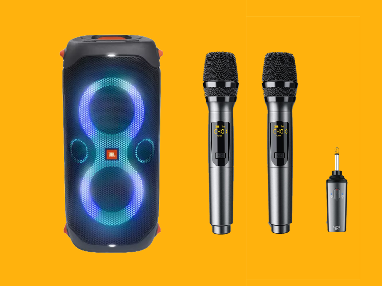 Rent JBL PartyBox 110 Portable Party Speaker with two microphones from ...