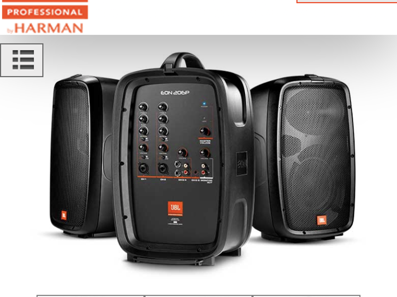 Jbl pro pa system + speaker stands