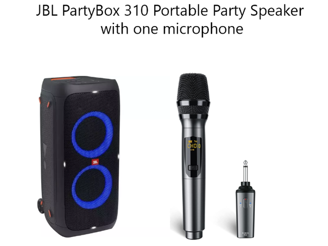 Jbl speaker and mic pa system up to 300 people audience