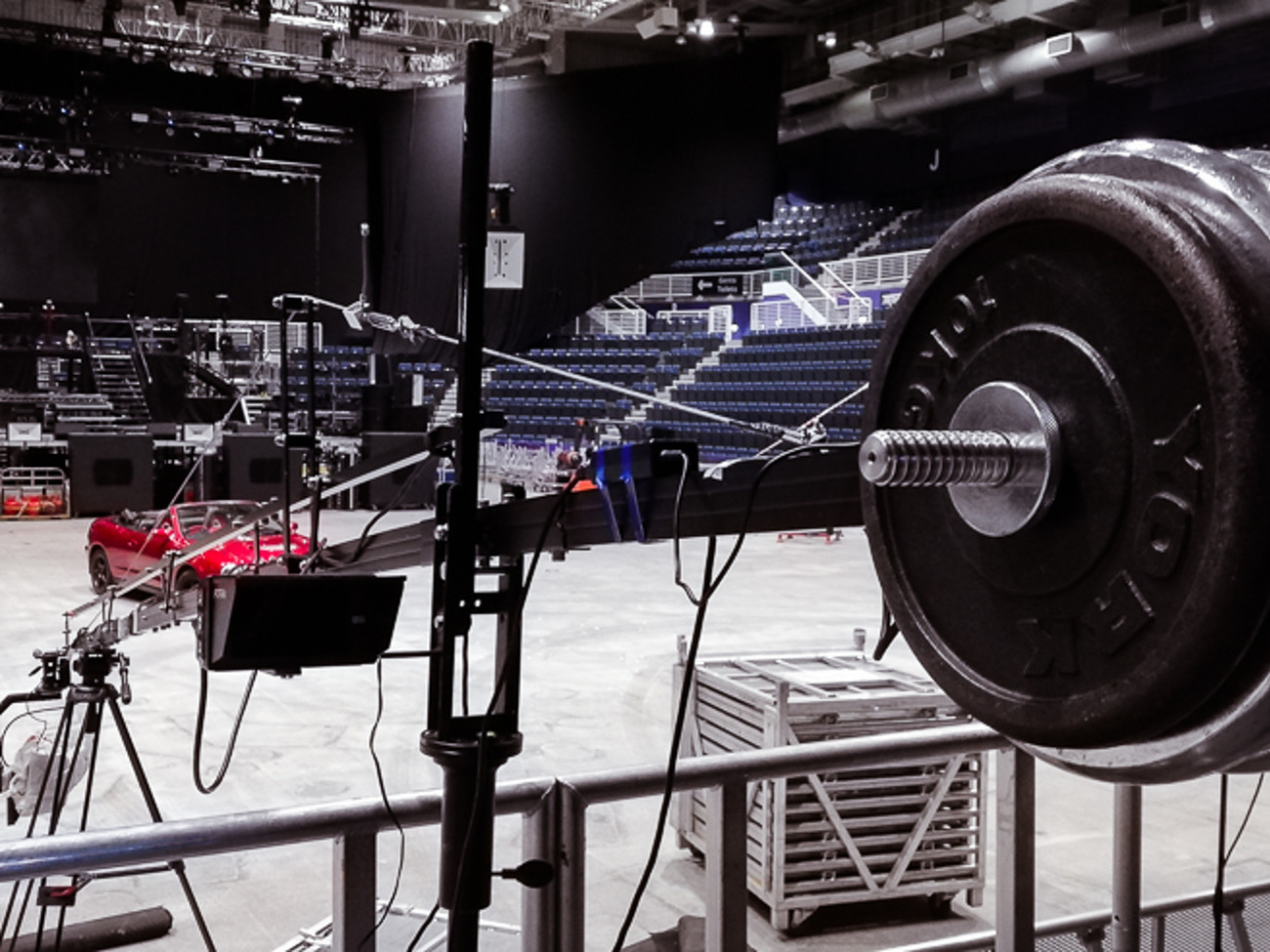 Jib arm operator with bmpcc 6k