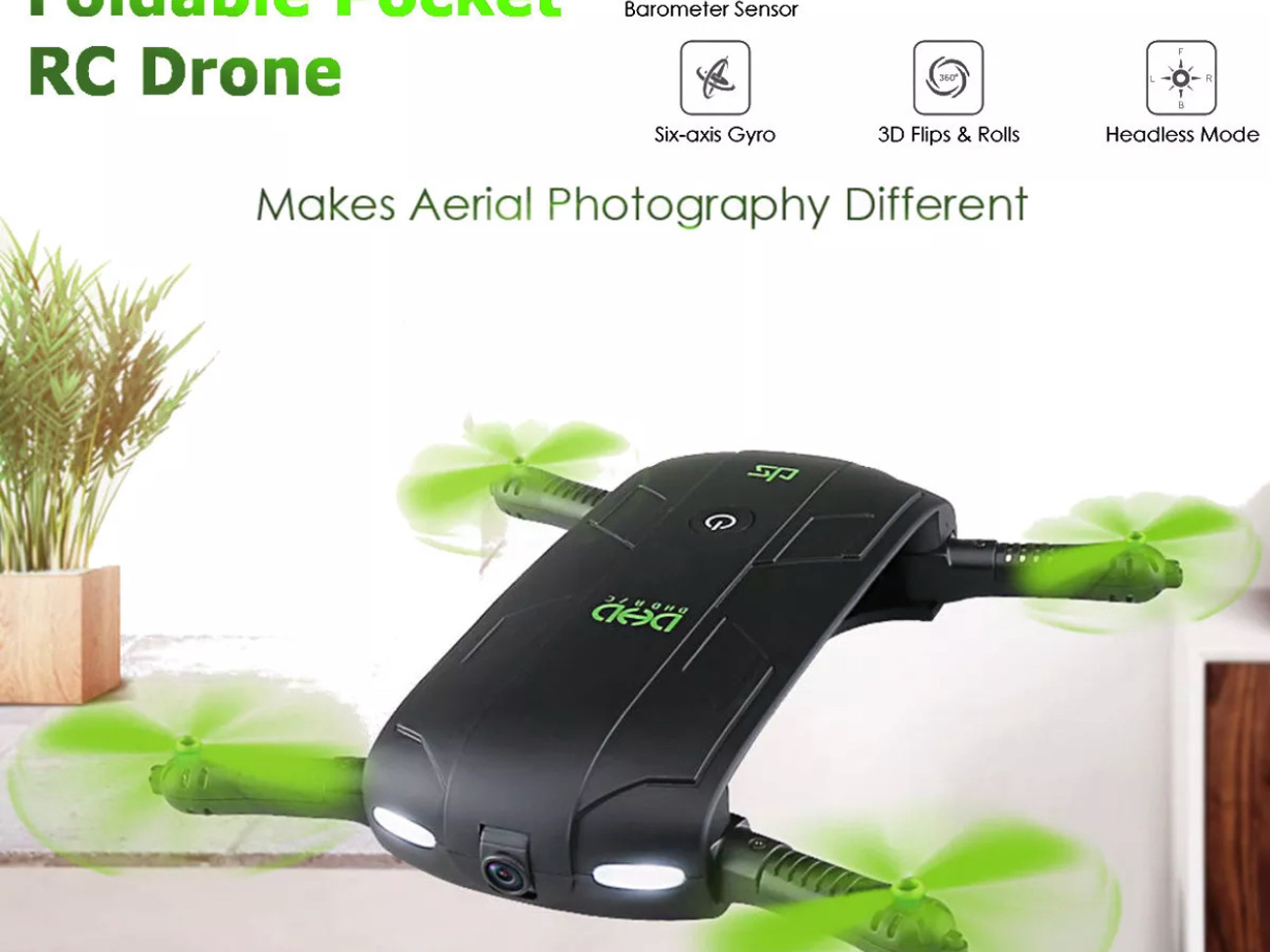 Jjrc dhd d5 30w foldable pocket selfie mini drone hd camera 