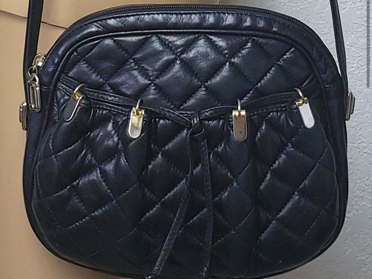 Judith lieberman leather cross body purse