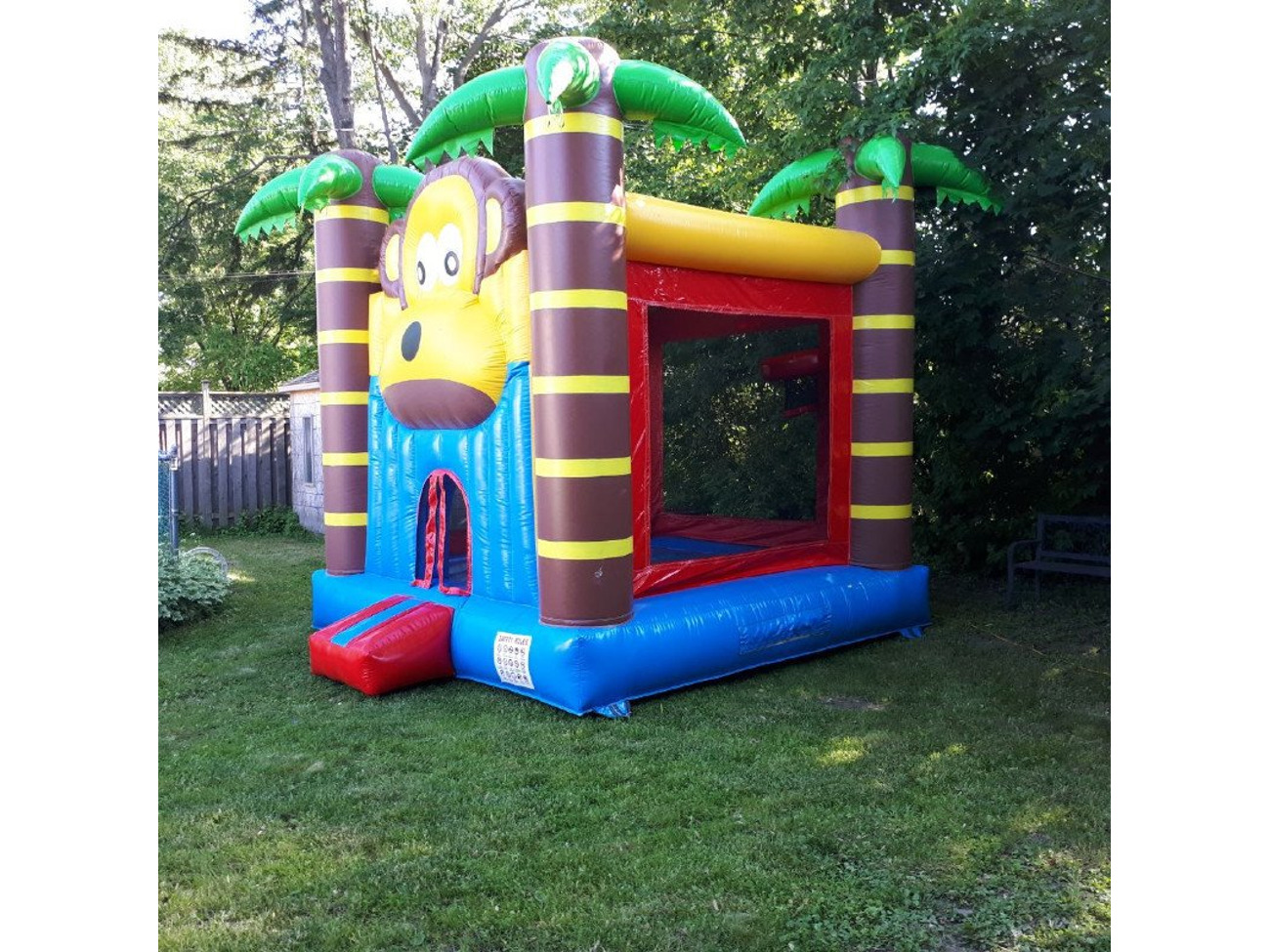 Jungle monkey bouncy castle