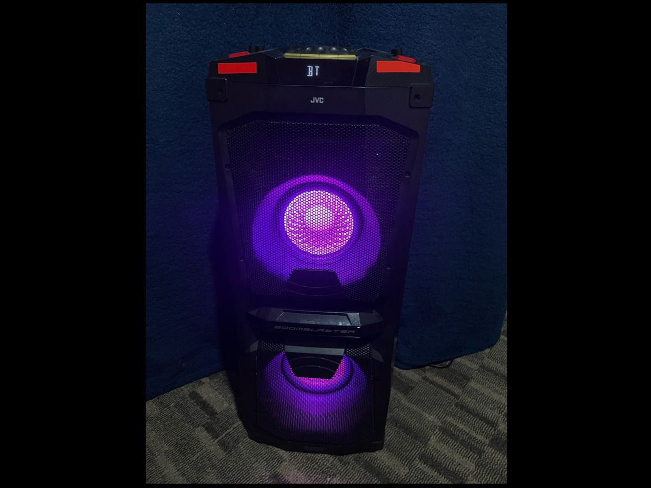 🎉🔊jvc mx-d528b bluetooth megasound led party speaker🔊🎉