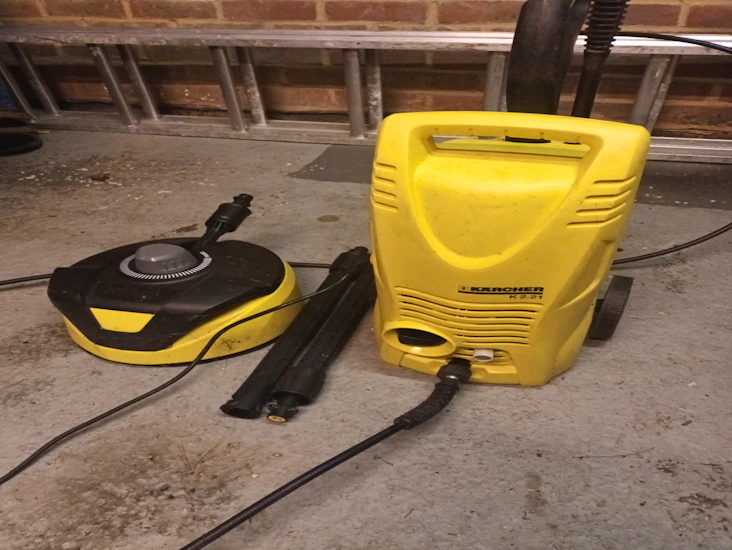 Karcher k2.21 pressure washer with patio cleaner