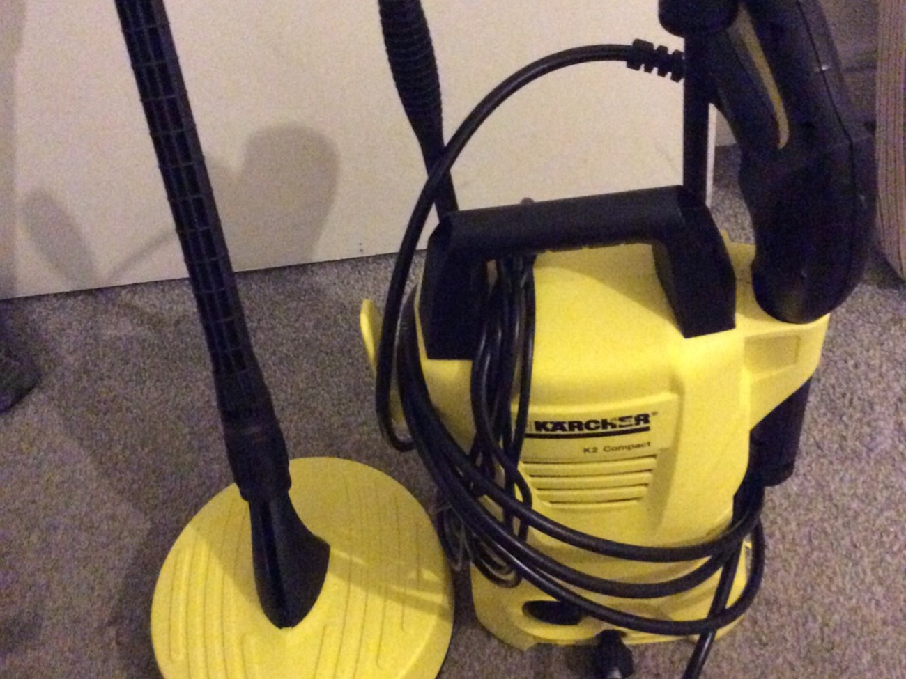 Karcher pressure washer & 15m garden hose car/home patio cleaner 