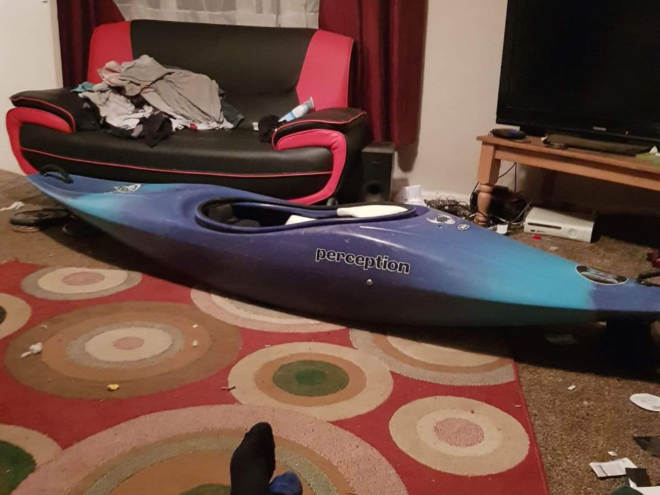 Kayak perception play boat