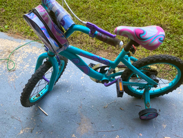 Kids girls fashion bike (used only 3 times)