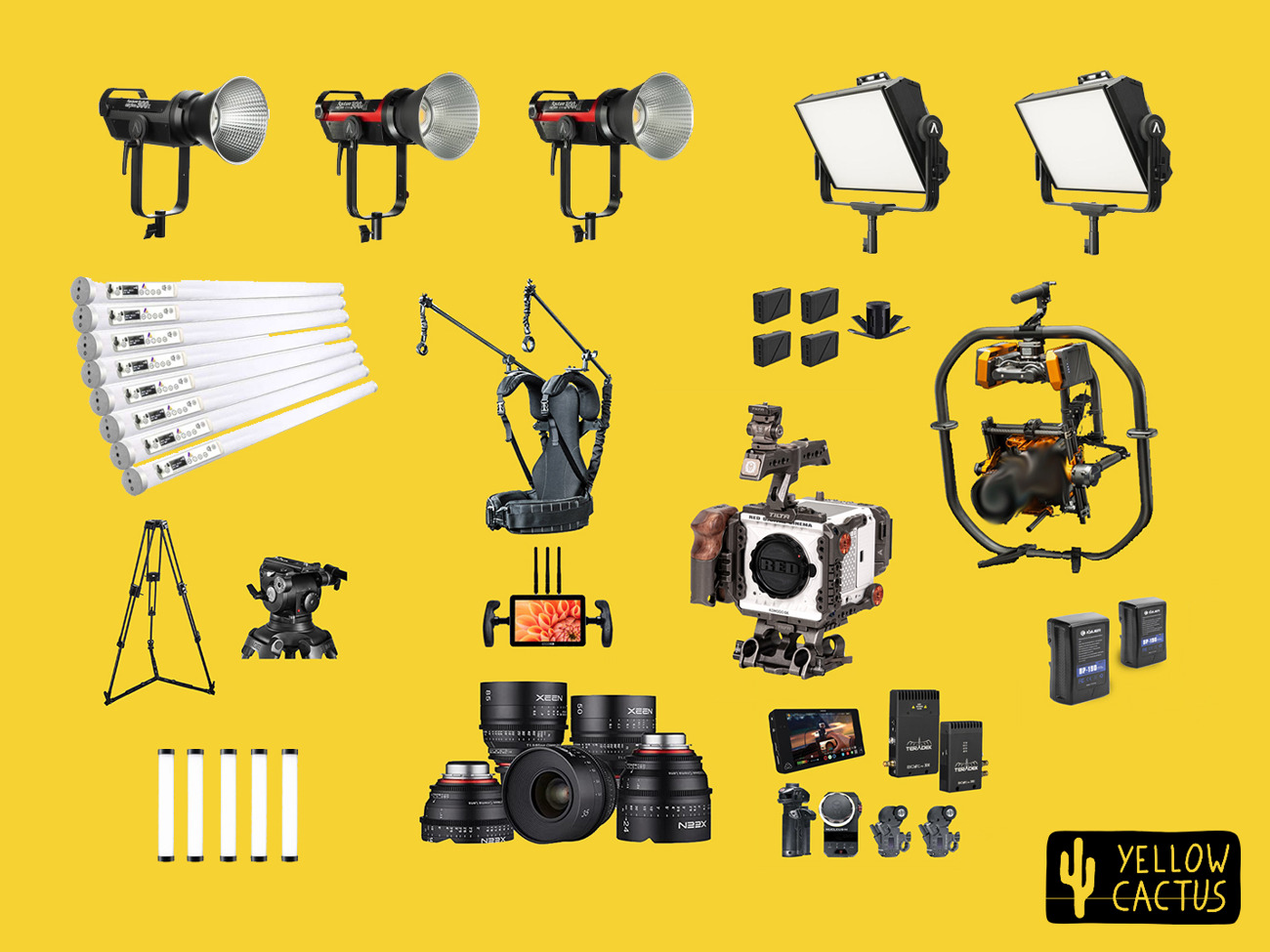 Full shoot package (komodo, lighting, grip, focus puller, red, arri, panavision, lenses)