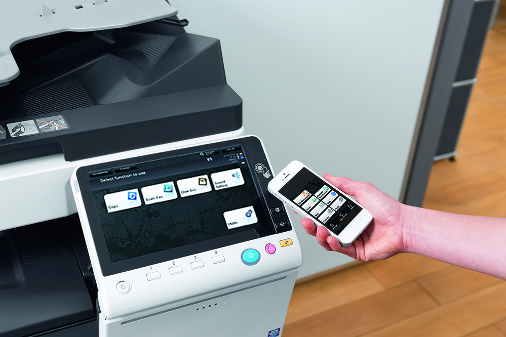 Konica minolta colour copier printer scanner.