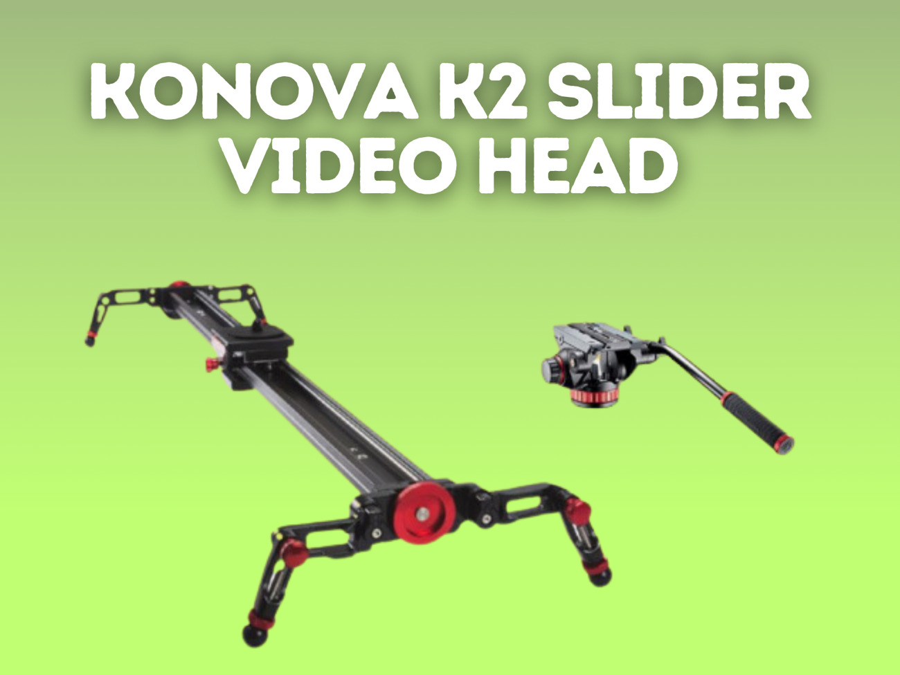 Konova k2 slider 80cm + video head
