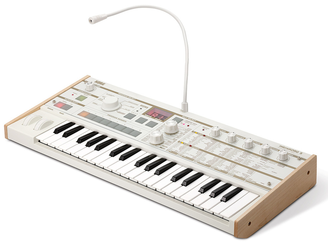 Korg microkorg xl limitied edition white 
