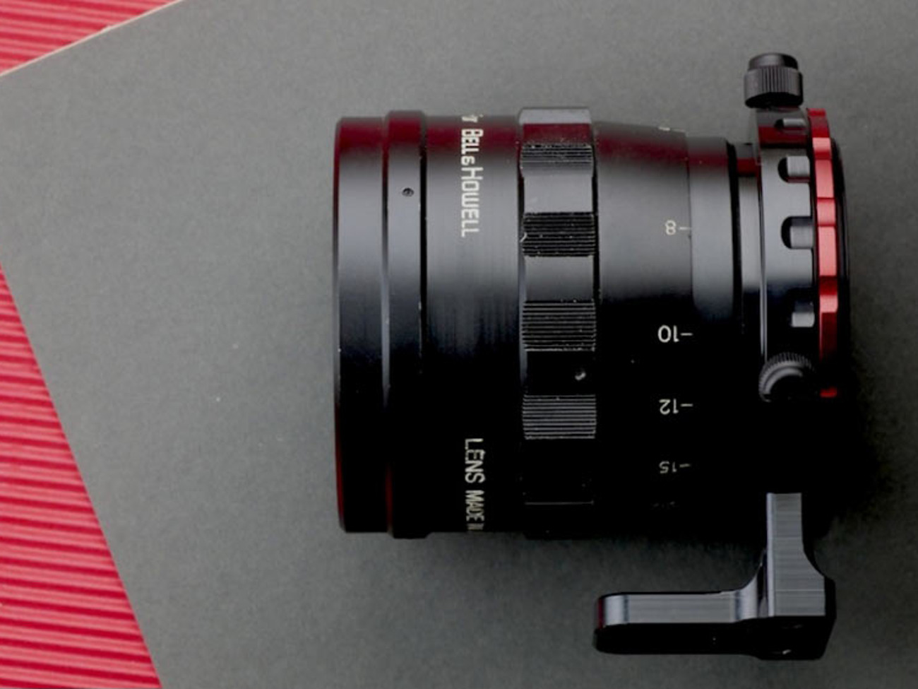 Kowa 16h / 8z anamorphic lens with redstan clamp