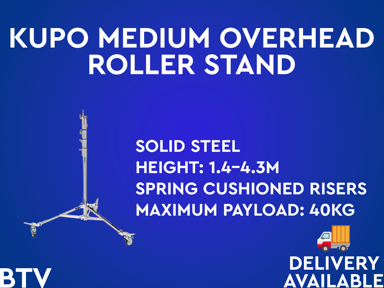 Kupo medium overhead roller stand