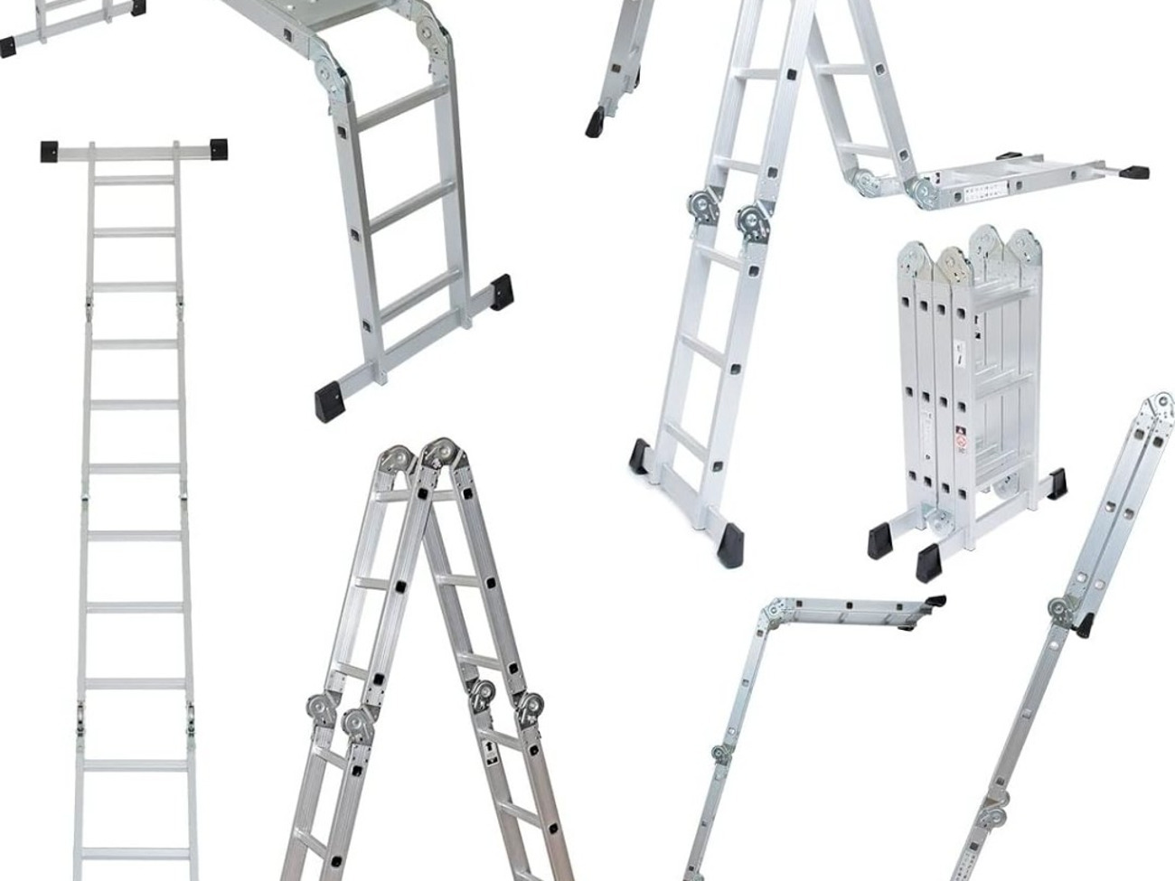 Ladder 11 in 1 folding aluminium 3.37m step work bench