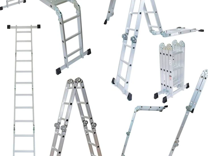 Ladder 11 in 1 folding aluminium 3.37m step work bench