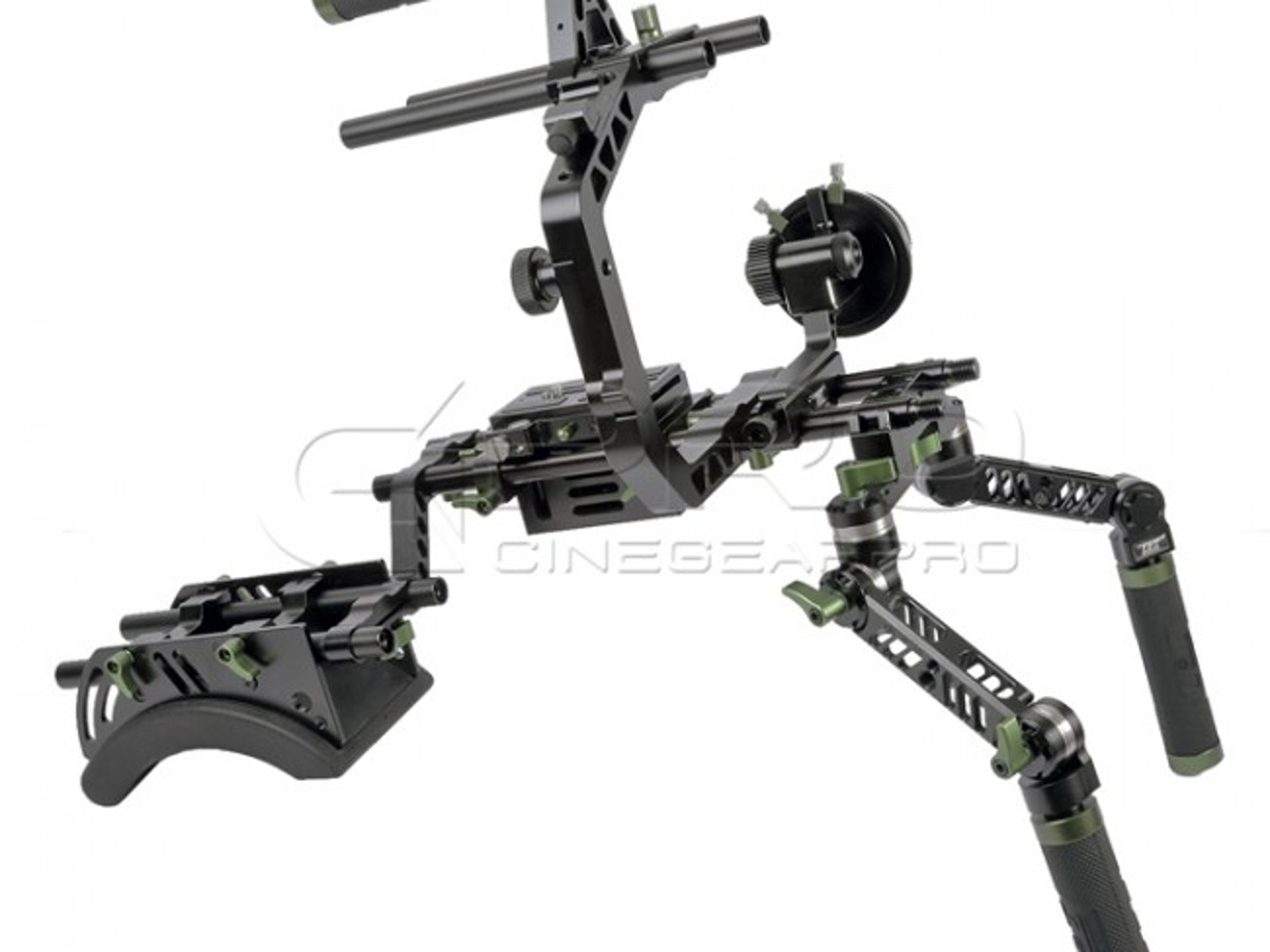 Lanparte run and gun shoulder rig kit with follow focus