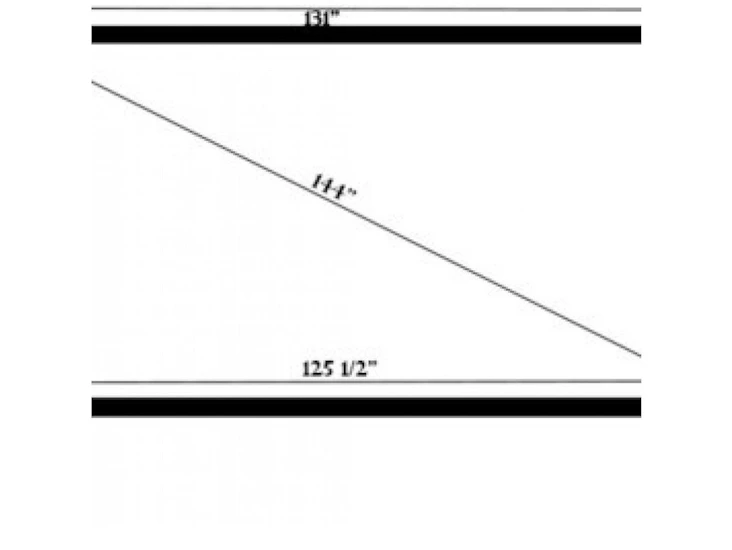 Large 12 foot diagonal projection screen