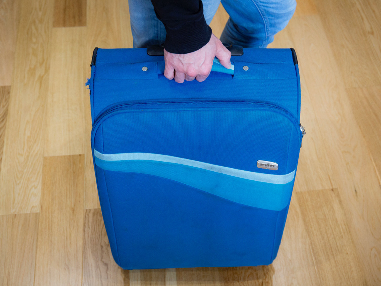 Large travel family size suitcase