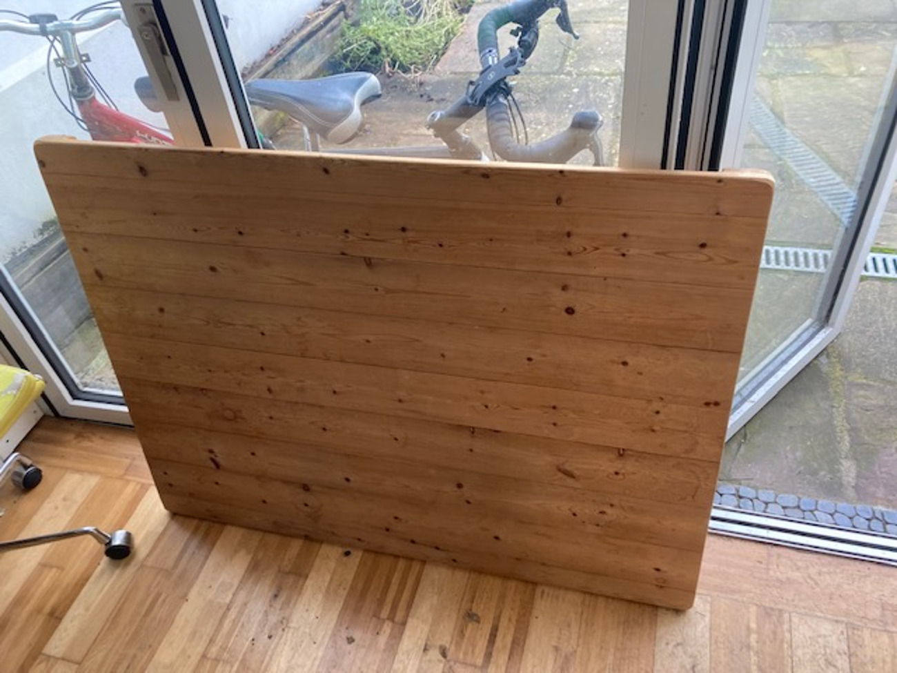 Large wooden trestle table 1.2*0.9m