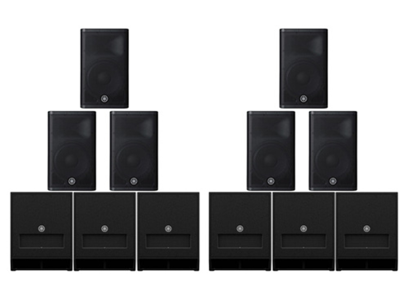 Large yamaha dxr pa system