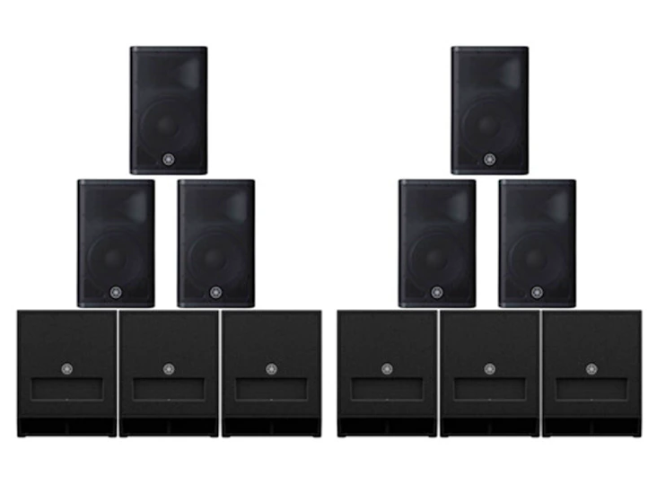 Large yamaha dxr pa system