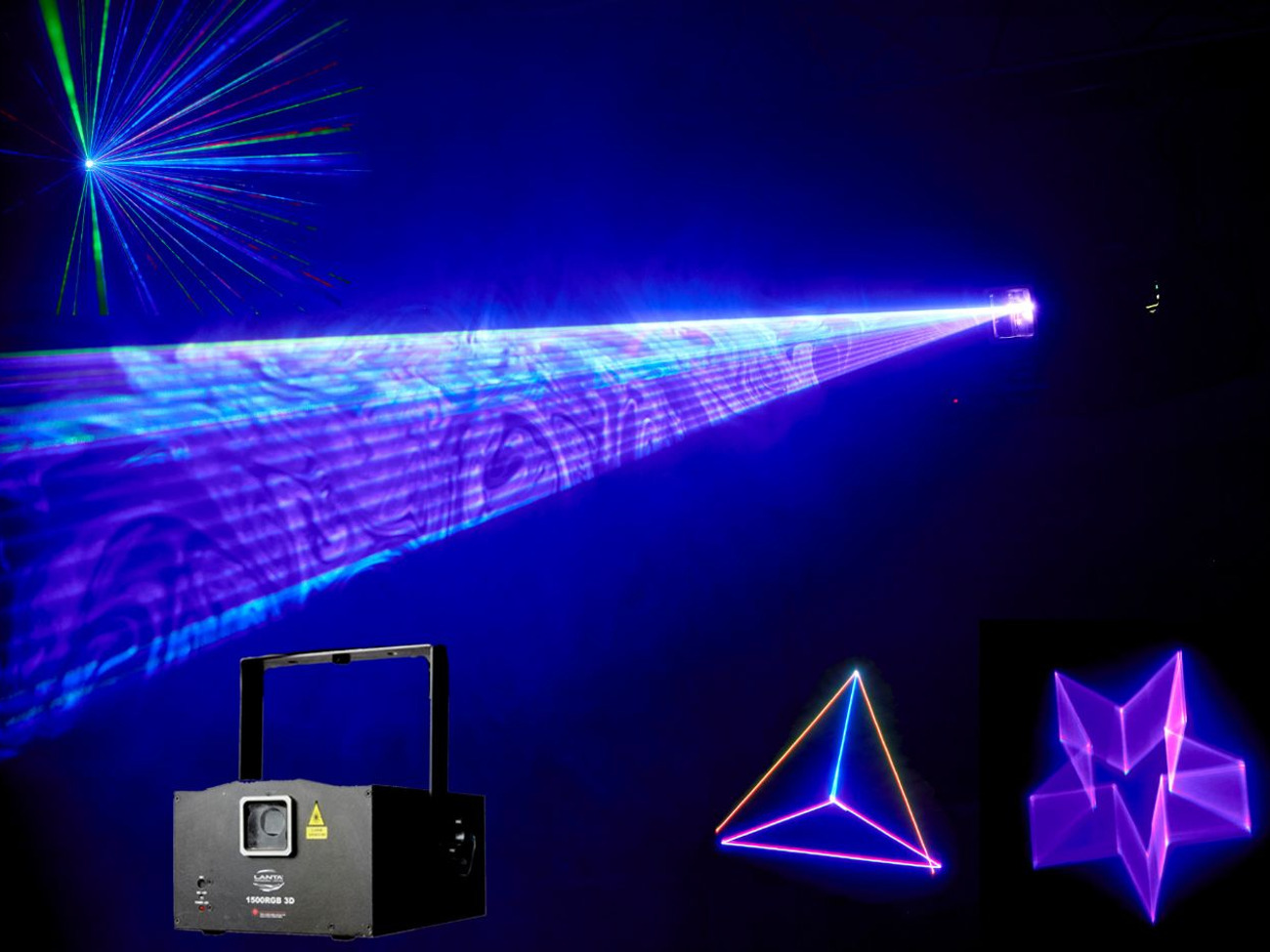 Laser - lanta 1500rgb 3d