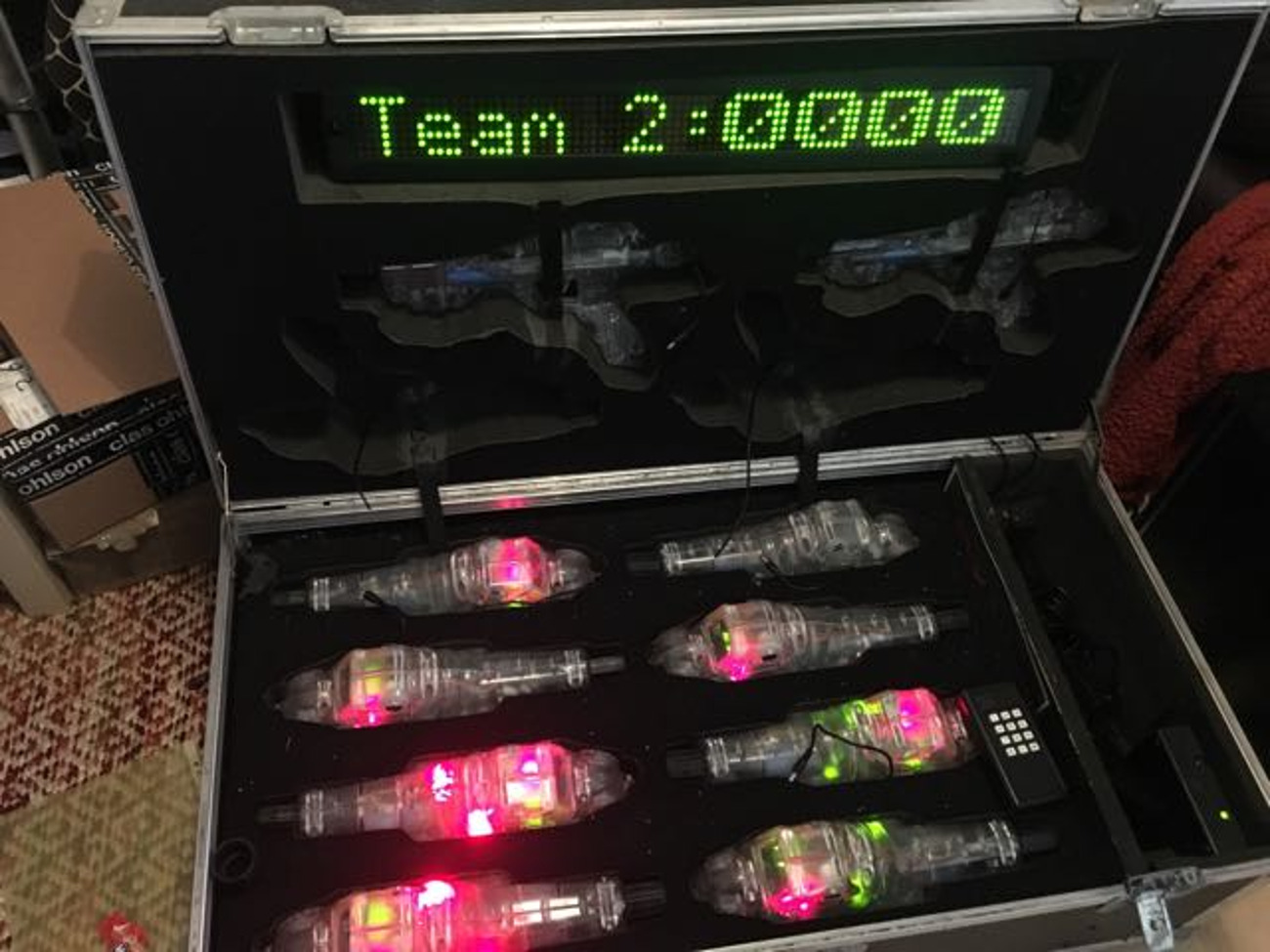 Laser tag system for parties