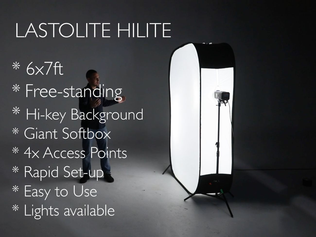 Lastolite 6x7 hi-lite back ground giant softbox light 