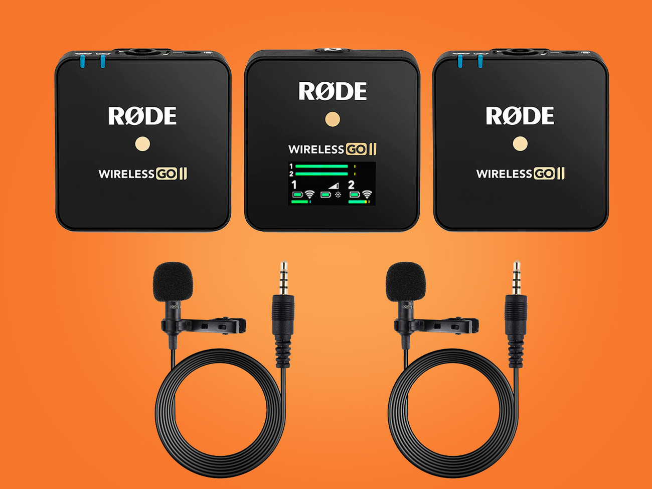 A | lav mic - rode wireless go ii | dual channel microphone