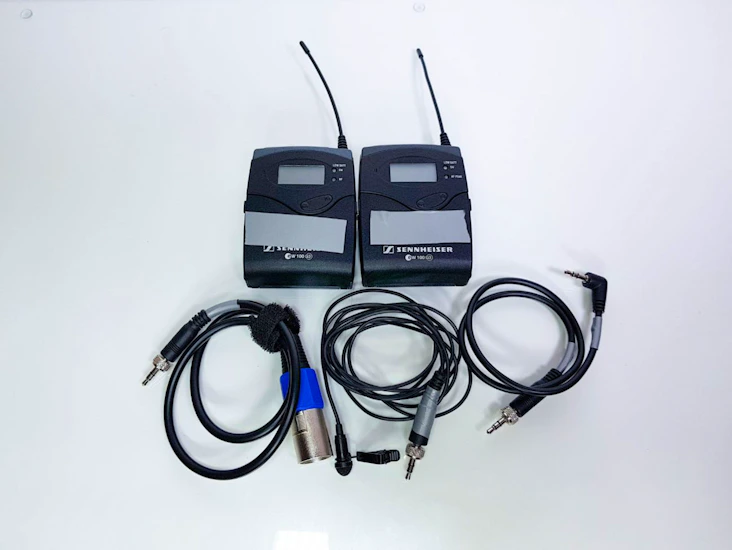 Lavalier wireless body microphone lapel hand free radio sennheiser 3g