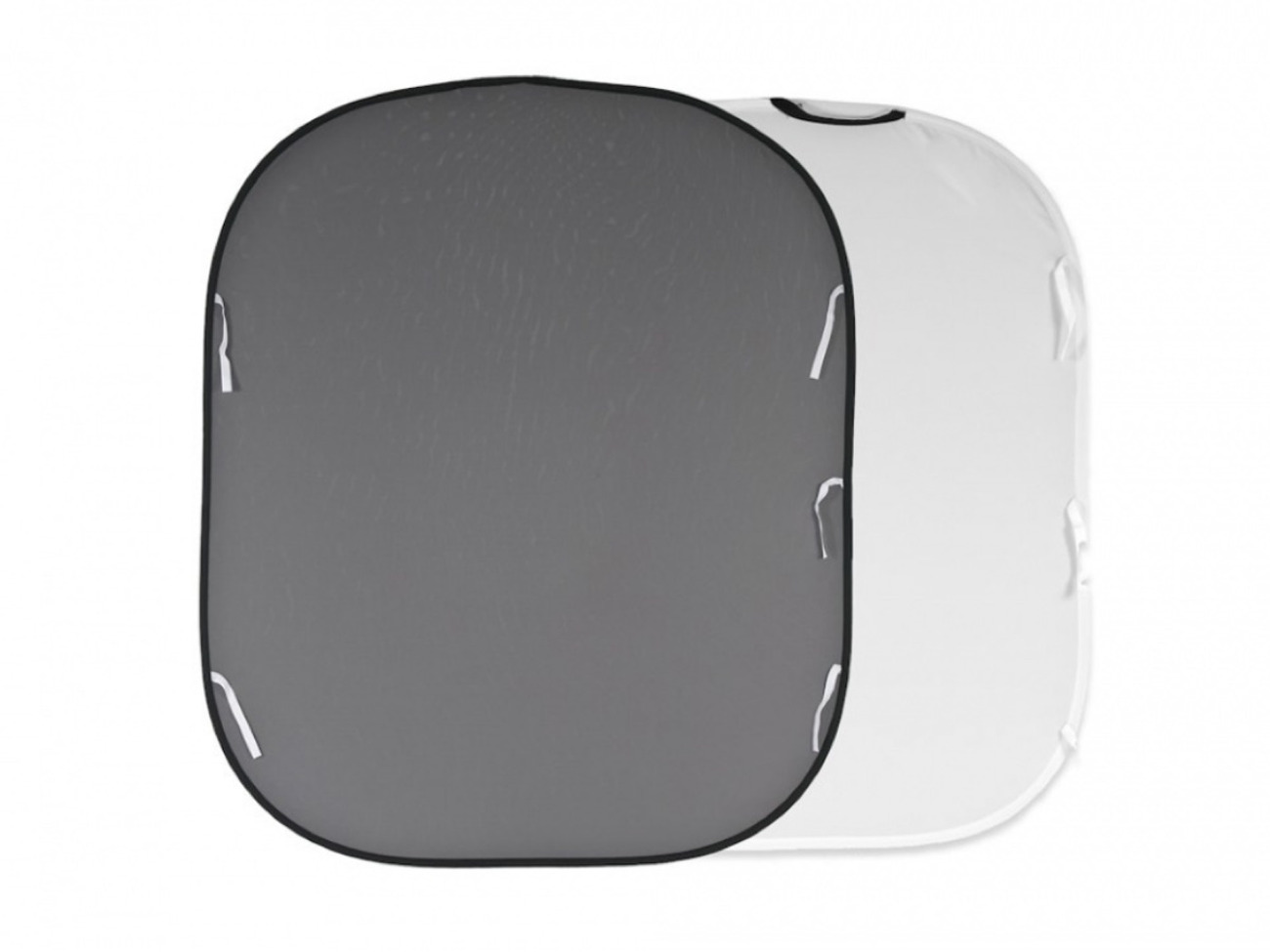 Manfrotto ll lb56gw 1.5x1.8m plain collapsible reversible background - white/mid grey