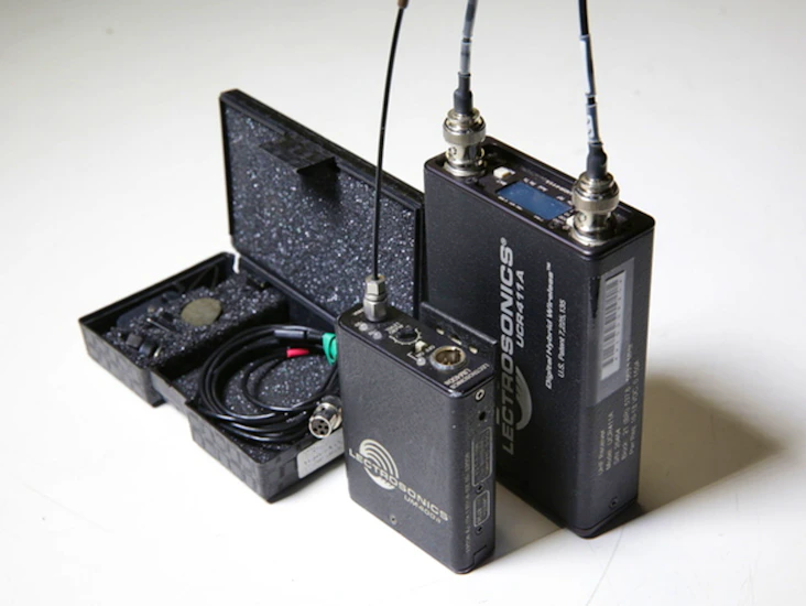 Lectrosonics 411 receiver/transmitter with tram mic kit