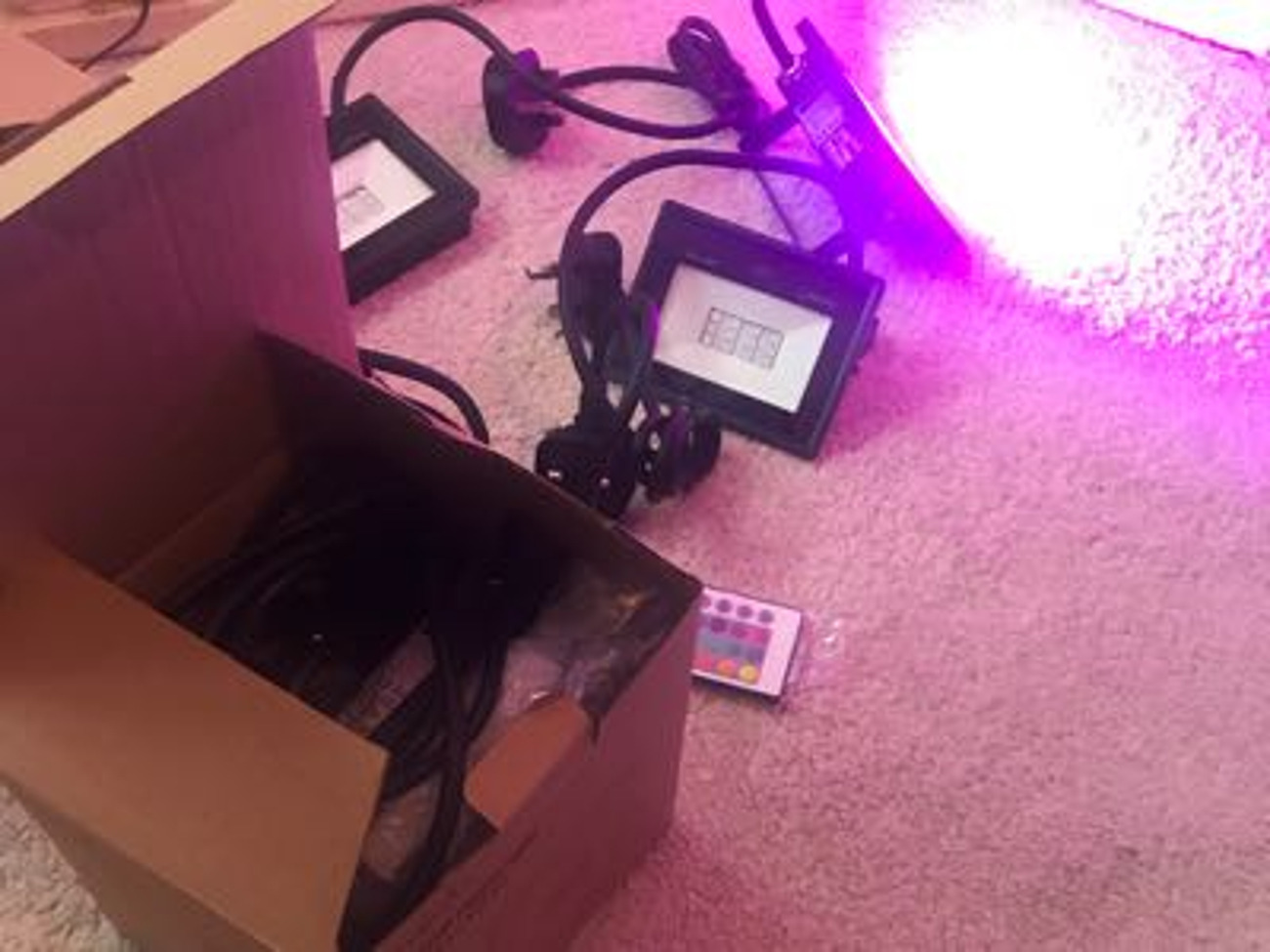 Led mood flood lights