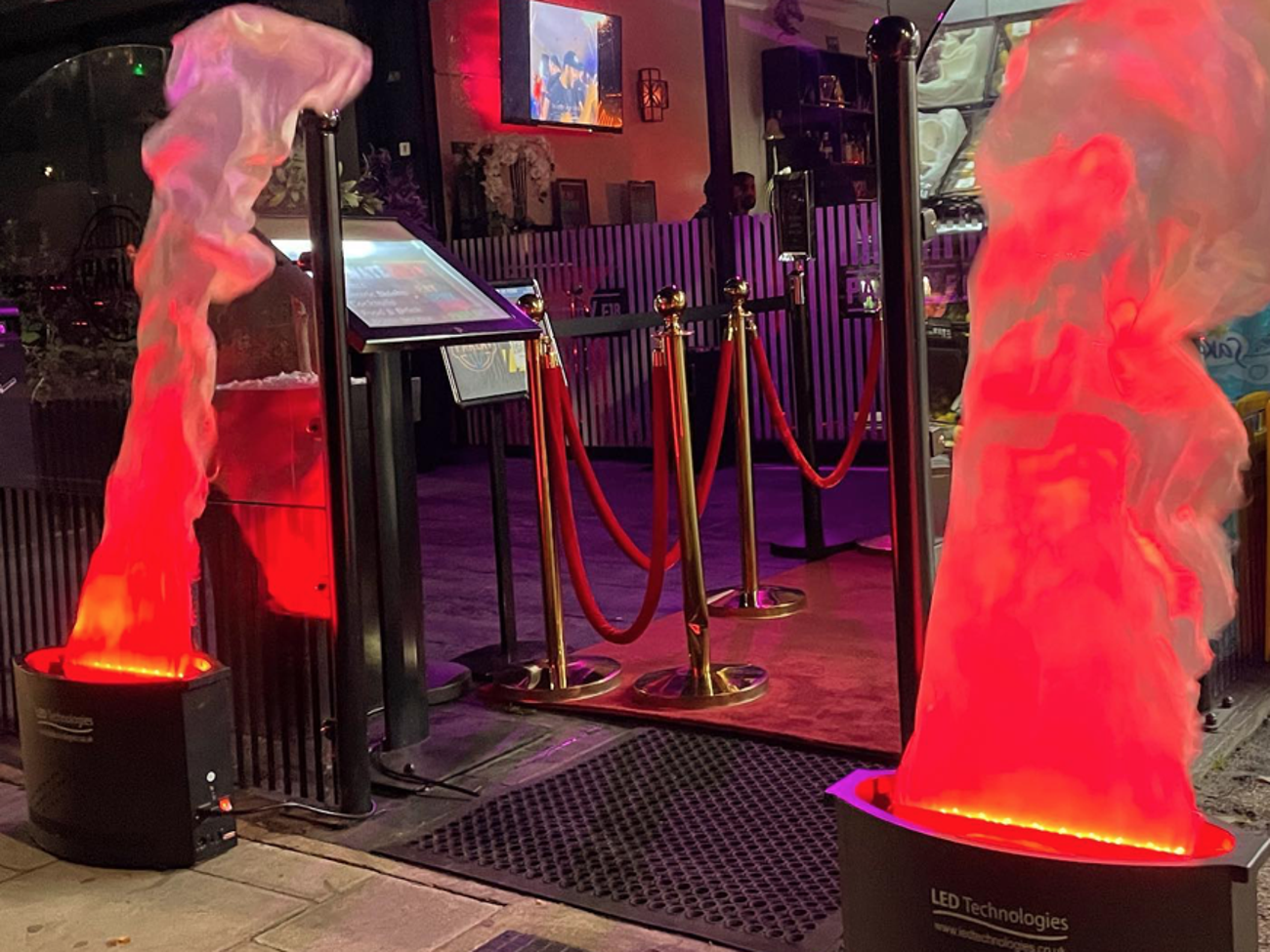 Led silk flame machine (pair)