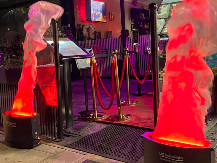 Led silk flame machine (pair)