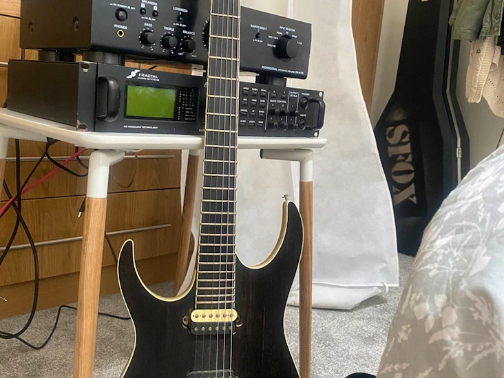 Left handed electric guitar - rare blackmachine