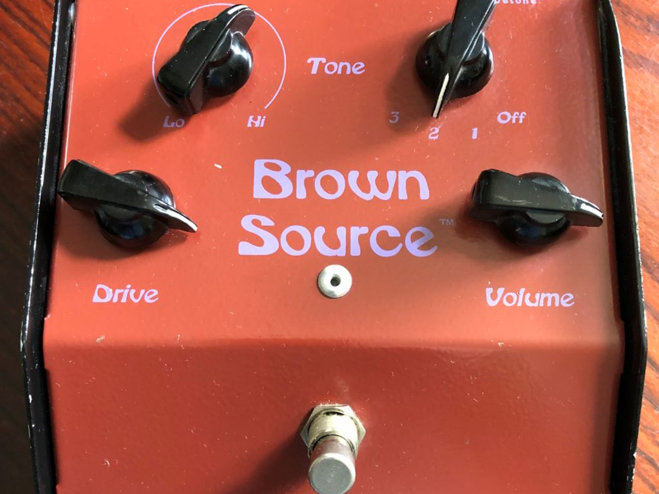 Legendary lovetone brown source overdrive guitar pedal