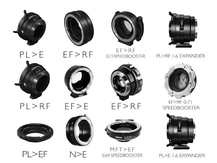 Lens adapters e, ef, rf, pl, speedboosters