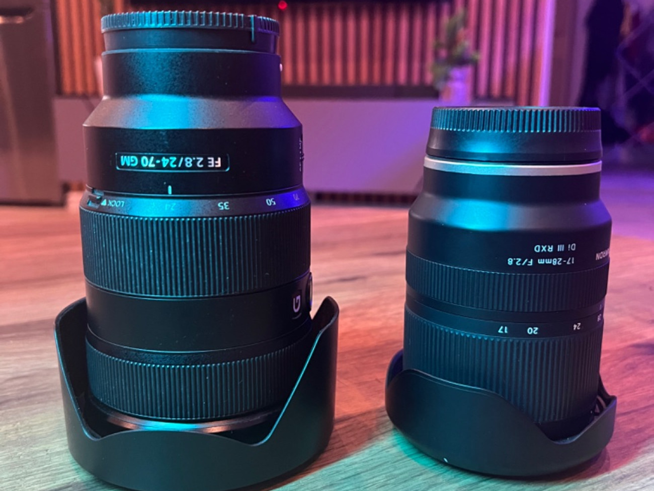 Lens bundle sony 24-70mm, f2.8 gm /tamron 17-28mm f2.8