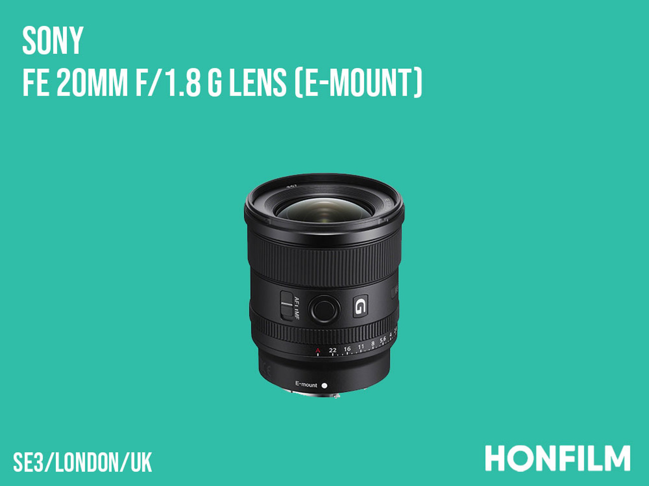 [lens] sony fe 20mm f/1.8 g lens (e-mount)