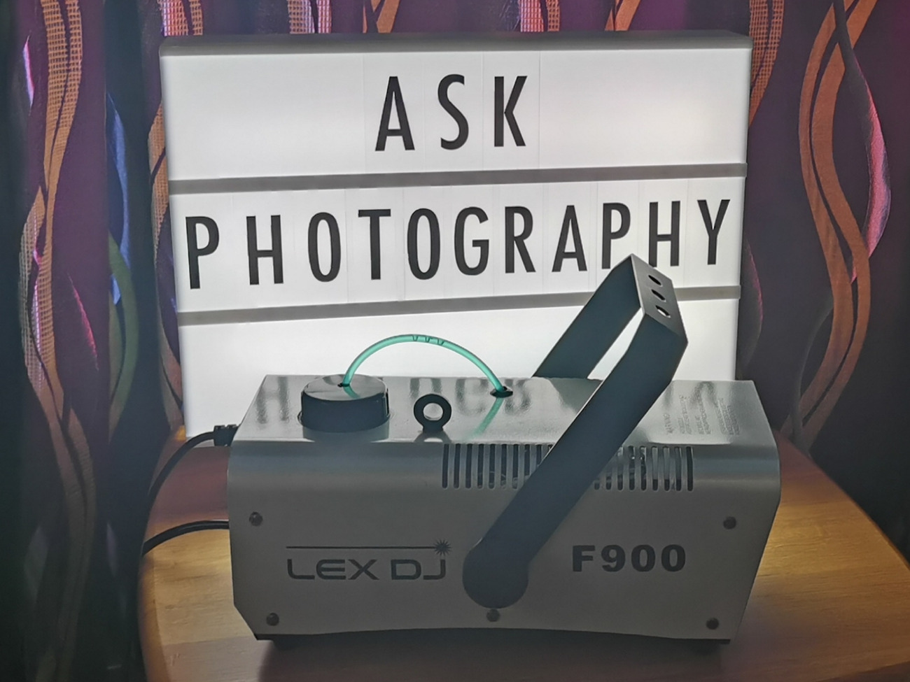Lex dj f900 fog machine with 3 metre corded activation